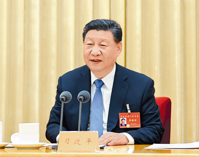 2024年12月11日至12日,中央经济工作会议在北京举行。中共中央总书记、国家主席、中央军委主席习近平出席会议并发表重要讲话。 新华社记者 谢环驰/摄