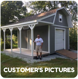 Pictures and testimonials from happy shed plan buyers.